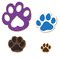 Paw Print Cookie Cutters 4 Pc Set. USA Tin Plate Steel - By CookieCutter.Com